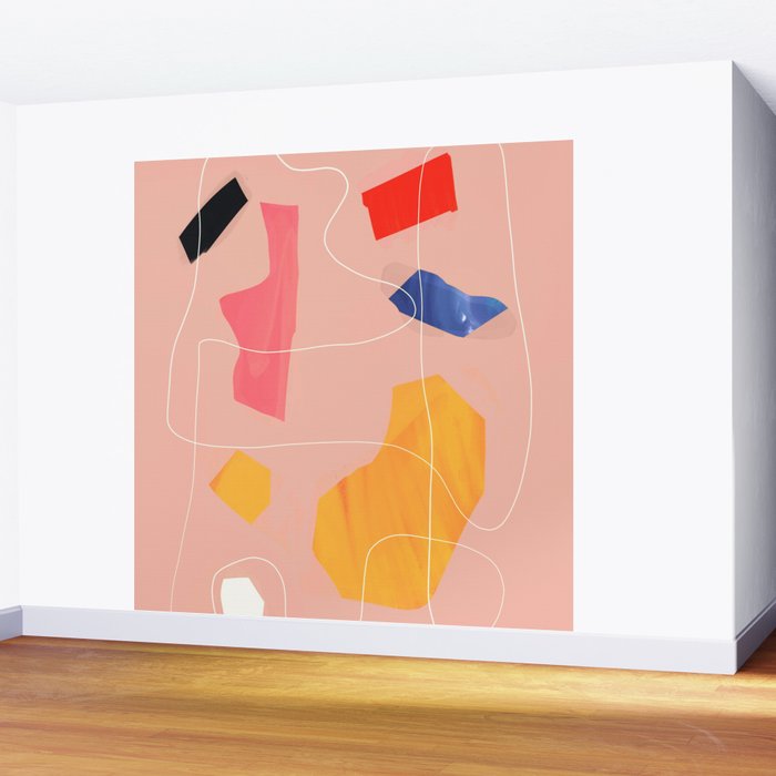 Minimal Abstract Shapes 90 Wall Mural Gallery Image 2