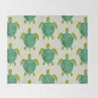 Green Sea Turtle Throw Blanket Gallery Image 2