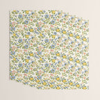Cute Summer Floral Hand Painted Wrapping Paper Gallery Image 3