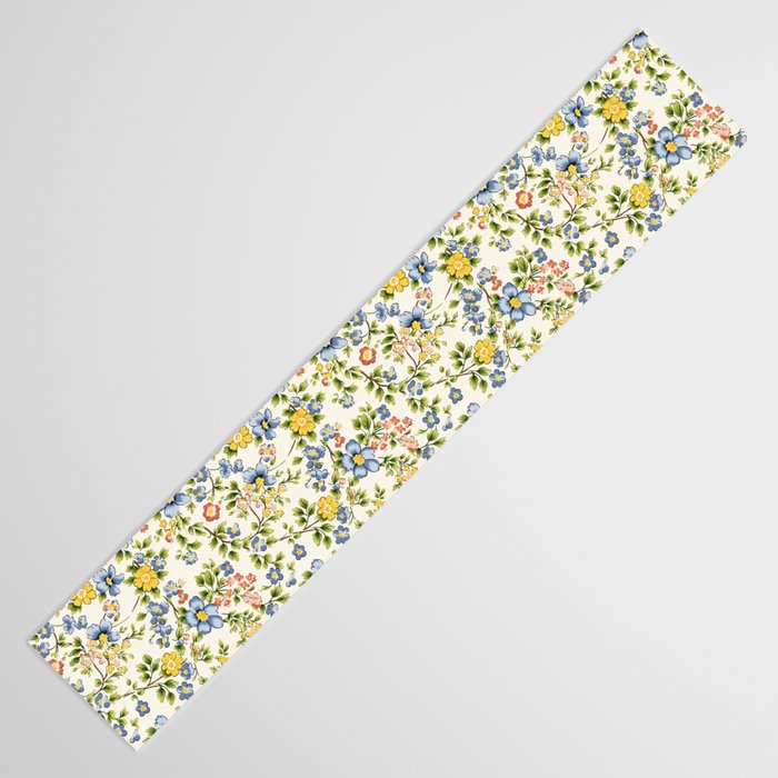 Cute Summer Floral Hand Painted Table Runner Gallery Image 3