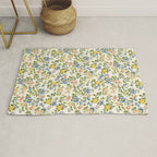 Cute Summer Floral Hand Painted Rug Gallery Image 1