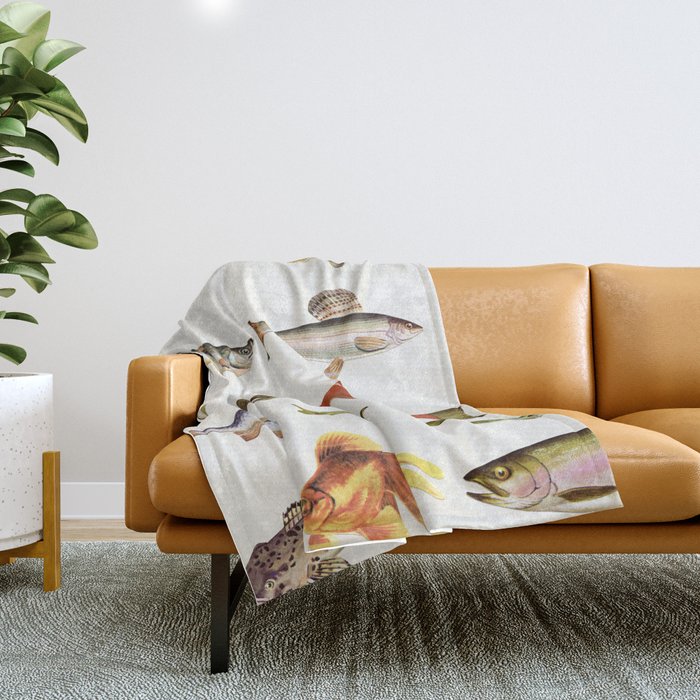 Fishing Line Throw Blanket Gallery Image 1