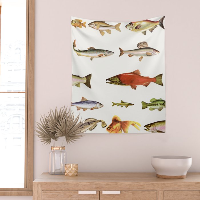 Fishing Line Wall Tapestry Gallery Image 2