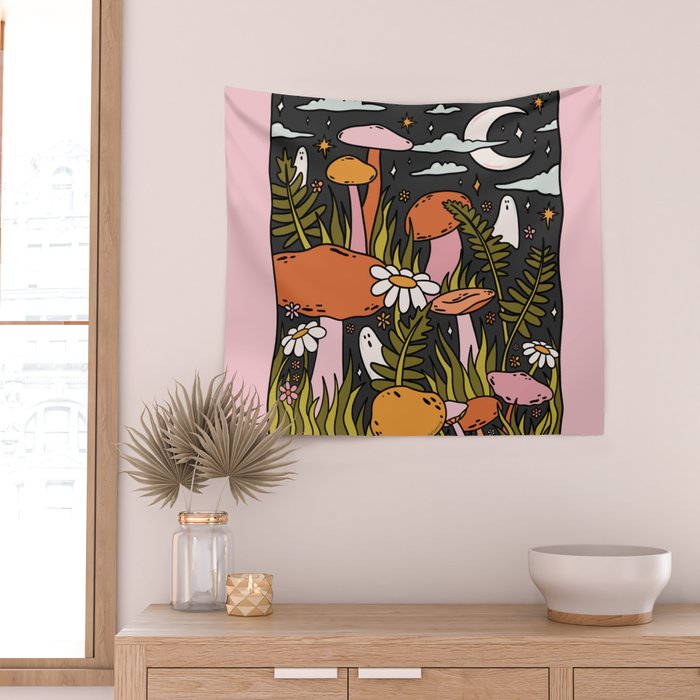 Ghosts in the Forest Wall Tapestry Gallery Image 2