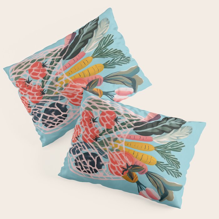 Market Morning Pillow Sham Gallery Image 1
