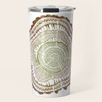 Tree Rings - Watercolor Ombre Travel Mug Gallery Image 1
