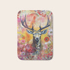 Colorful Wild Deer Indian Summer  Woodland Flora And Wildlife Bath Mat Gallery Image 1