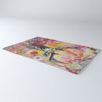 Colorful Wild Deer Indian Summer  Woodland Flora And Wildlife Rug Gallery Image 3