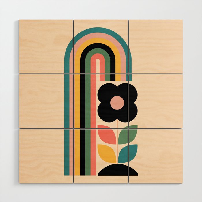 Rainbow Wood Wall Art Gallery Image 1