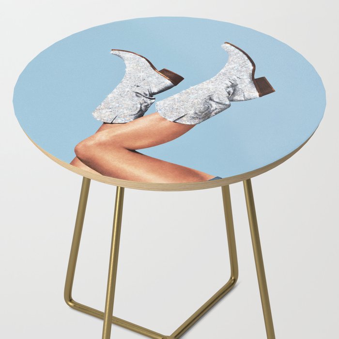 These Boots - Glitter Blue II Side Table Gallery Image 2