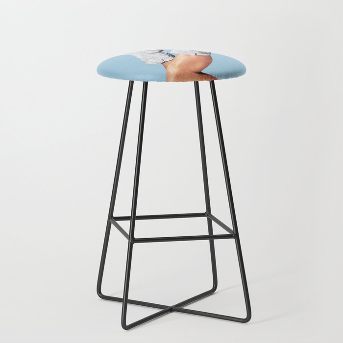 These Boots - Glitter Blue II Stool Gallery Image 1