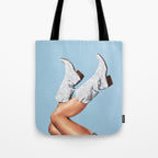 These Boots - Glitter Blue II Tote Bag Gallery Image 1
