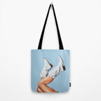 These Boots - Glitter Blue II Tote Bag Gallery Image 2