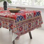 Red Forest Path Tablecloth Gallery Image 3