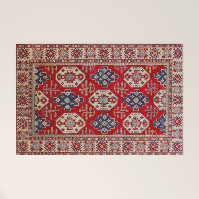 Red Forest Path Welcome Mat Gallery Image 1
