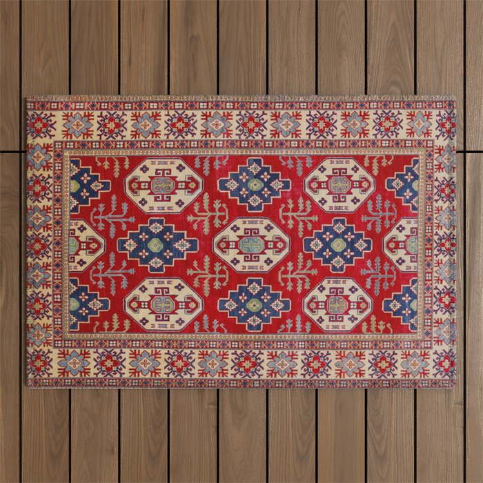 Red Forest Path Outdoor Rug Gallery Image 1