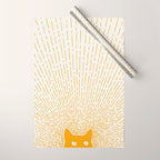Cat Landscape 96: Good Meowning Wrapping Paper Gallery Image 1
