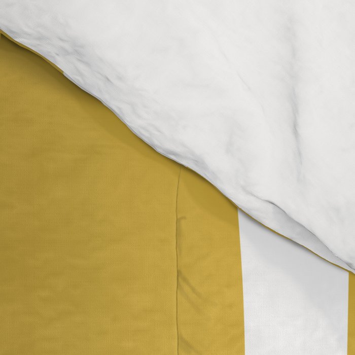 Retro Loops and Dots Midcentury Modern Pattern in Light Mustard, White, and Navy Blue Comforter Gallery Image 4