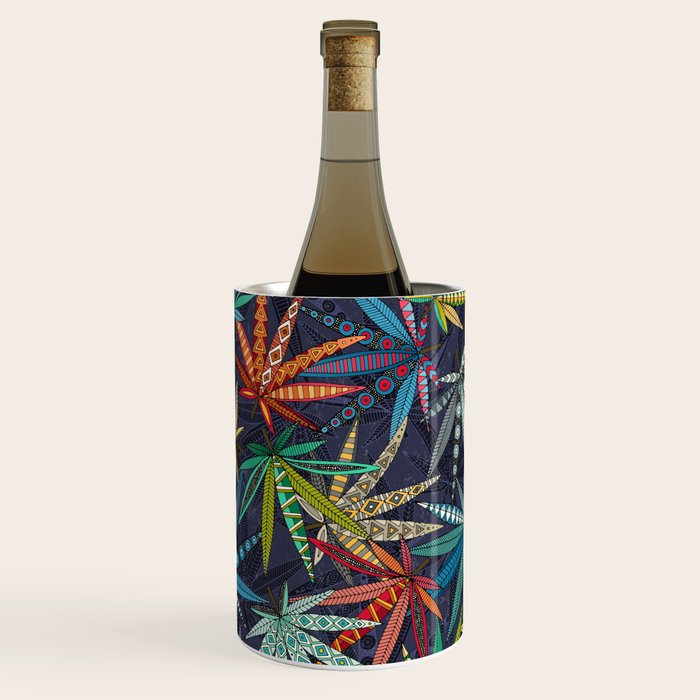boho weed midnight Wine Chiller Gallery Image 2