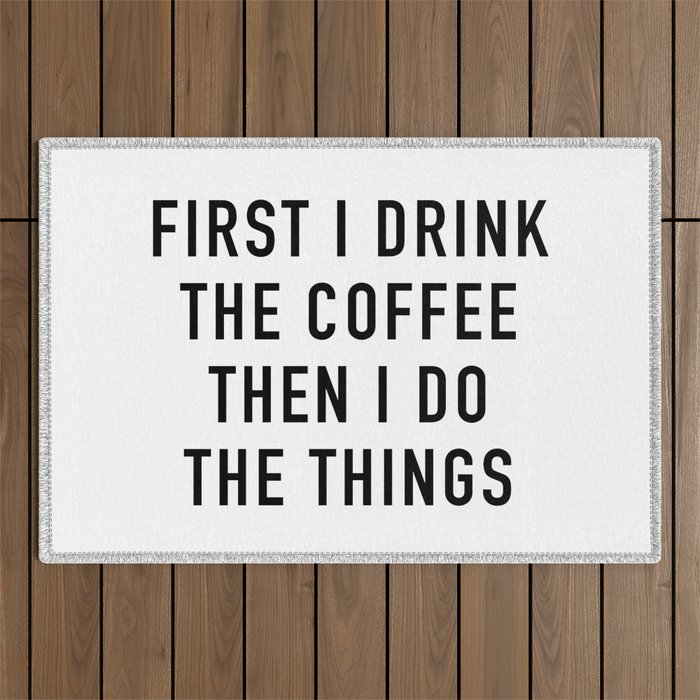 Coffee Outdoor Rug Gallery Image 1