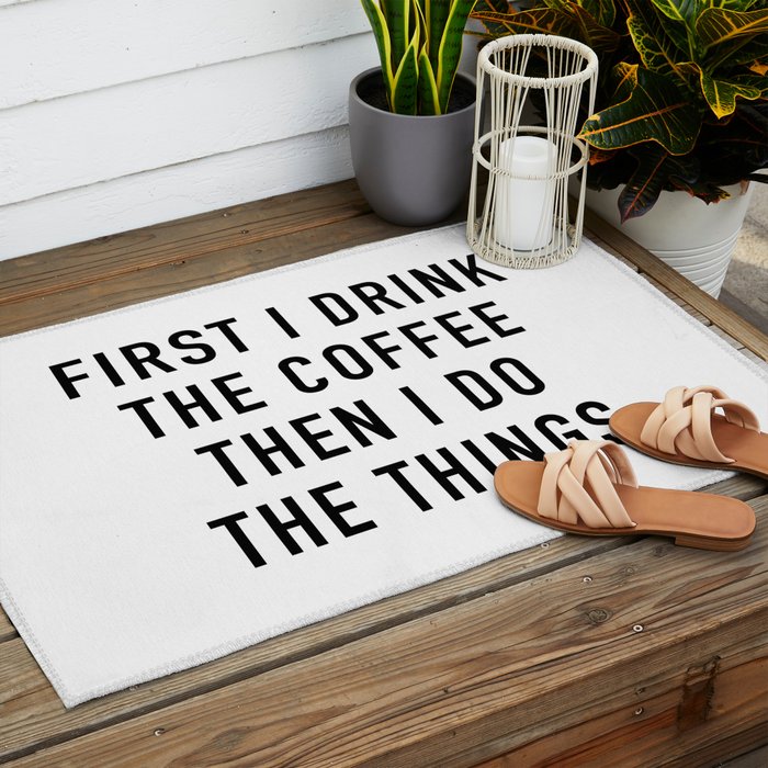 Coffee Outdoor Rug Gallery Image 2