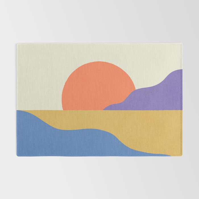 Sunset Island - Vibrant Colors Rug Gallery Image 2