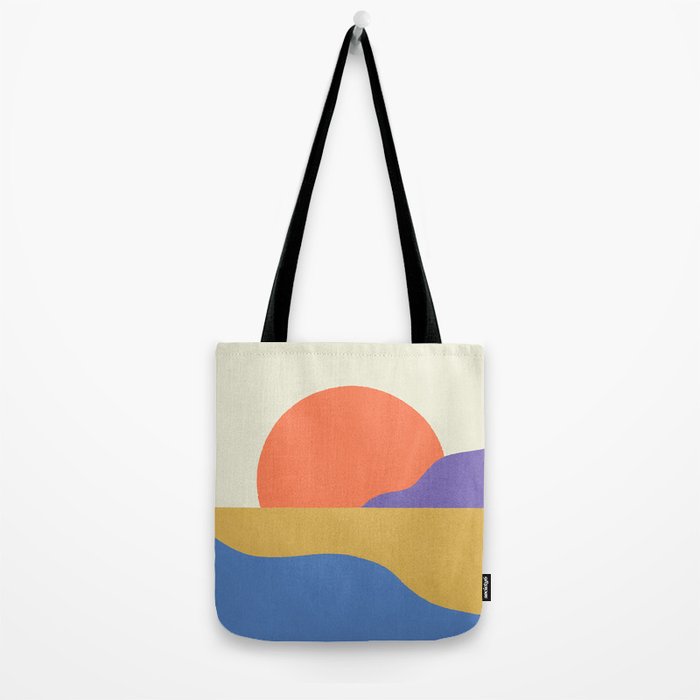 Sunset Island - Vibrant Colors Tote Bag Gallery Image 2