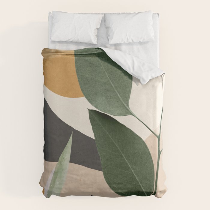 Abstract Art Tropical Leaves 8 Duvet Cover Gallery Image 6