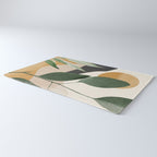 Abstract Art Tropical Leaves 8 Rug Gallery Image 3