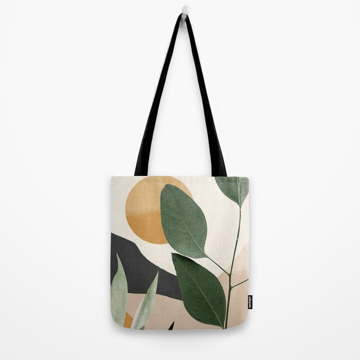 Abstract Art Tropical Leaves 8 Tote Bag Gallery Image 2