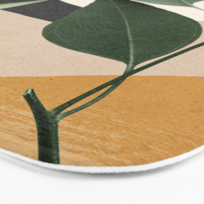 Abstract Art Tropical Leaves 8 Bath Mat Gallery Image 3