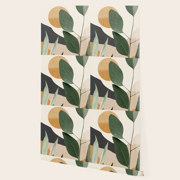 Abstract Art Tropical Leaves 8 Wallpaper Gallery Image 2