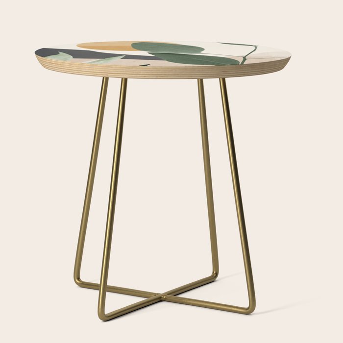 Abstract Art Tropical Leaves 8 Side Table Gallery Image 1
