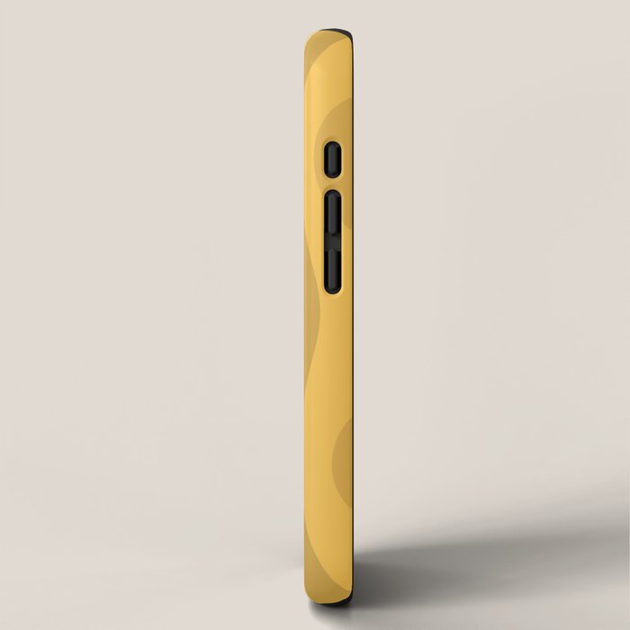 Hourglass Mid-Century Modern Abstract Pattern Honey Mustard Yellow iPhone Case Gallery Image 2