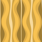 Hourglass Mid-Century Modern Abstract Pattern Honey Mustard Yellow Coffee Mug Gallery Image 2