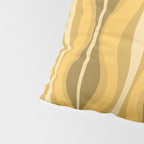 Hourglass Mid-Century Modern Abstract Pattern Honey Mustard Yellow Pillow Sham Gallery Image 4