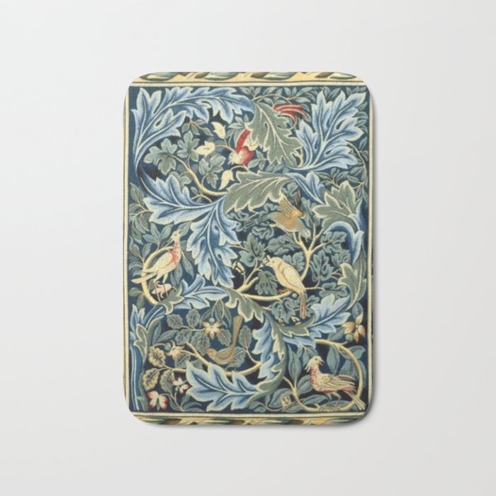 William Morris Birds and Acanthus Bath Mat Gallery Image 1