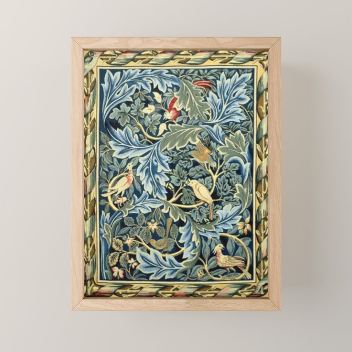 William Morris Birds and Acanthus Mini Art Print Gallery Image 1