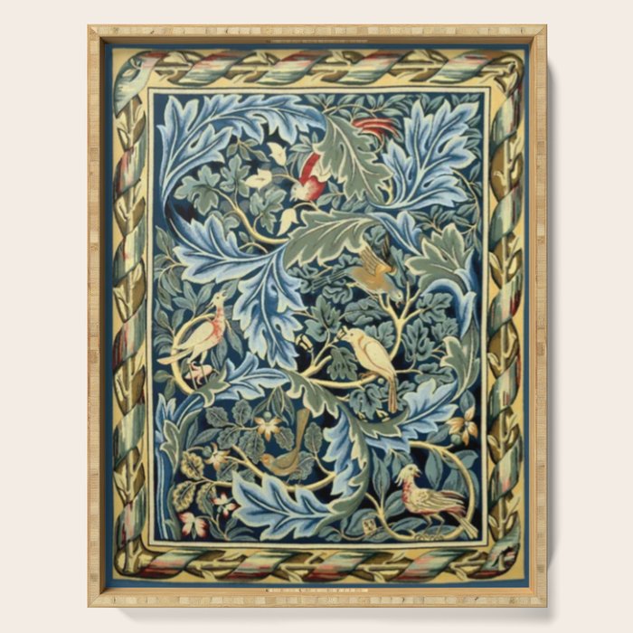 William Morris Birds and Acanthus Serving Tray Gallery Image 1