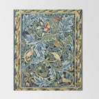 William Morris Birds and Acanthus Throw Blanket Gallery Image 2