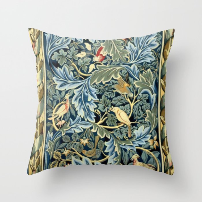 William Morris Birds and Acanthus Throw Pillow Gallery Image 6