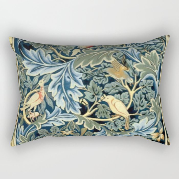 William Morris Birds and Acanthus Rectangular Pillow Gallery Image 2