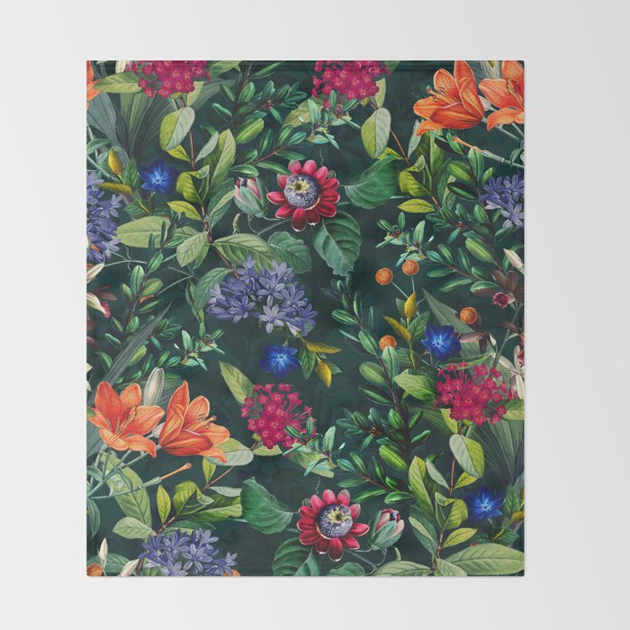 Dark Garden VI Throw Blanket Gallery Image 2