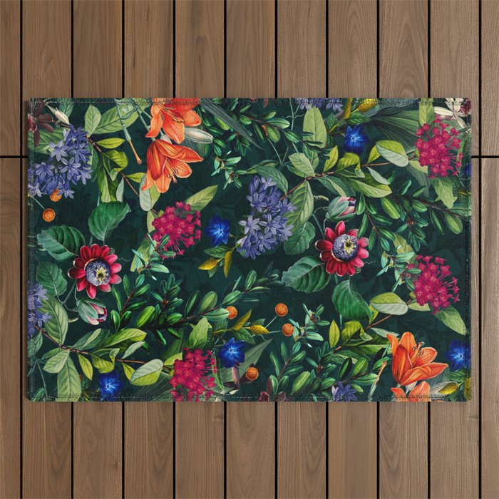Dark Garden VI Outdoor Rug Gallery Image 1