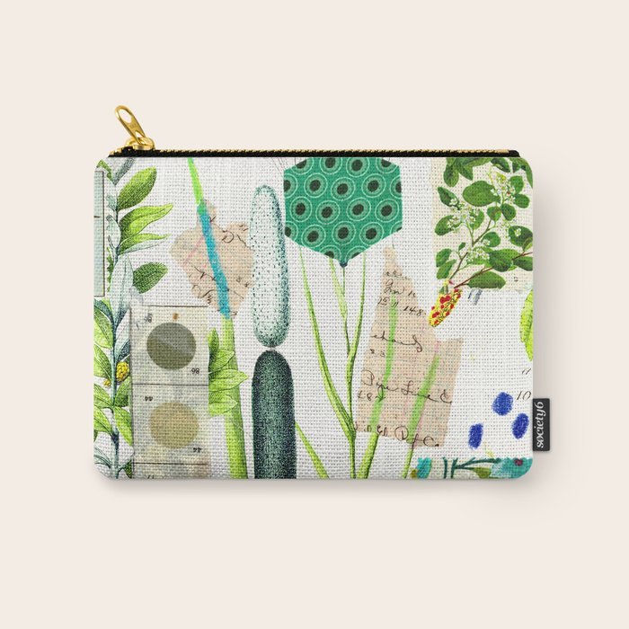 Green Botanical by Pam Smilow Carry All Pouch Gallery Image 1