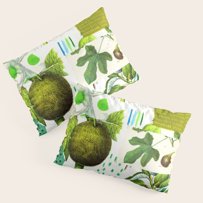 Green Botanical by Pam Smilow Pillow Sham Gallery Image 1