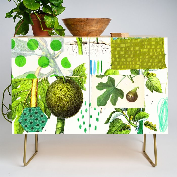 Green Botanical by Pam Smilow Credenza Gallery Image 1