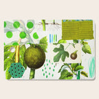 Green Botanical by Pam Smilow Cutting Board Gallery Image 1