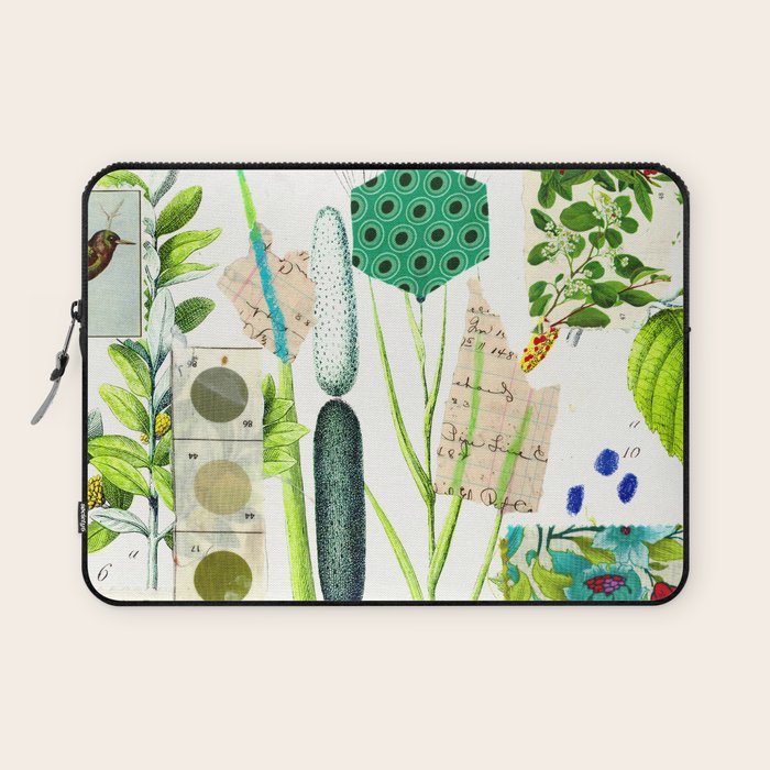 Green Botanical by Pam Smilow Laptop Sleeve Gallery Image 1