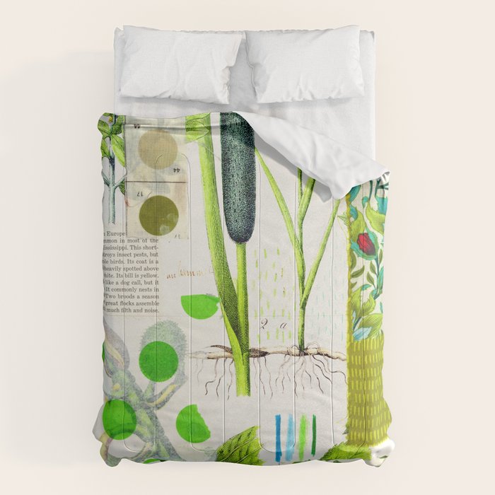 Green Botanical by Pam Smilow Comforter Gallery Image 6